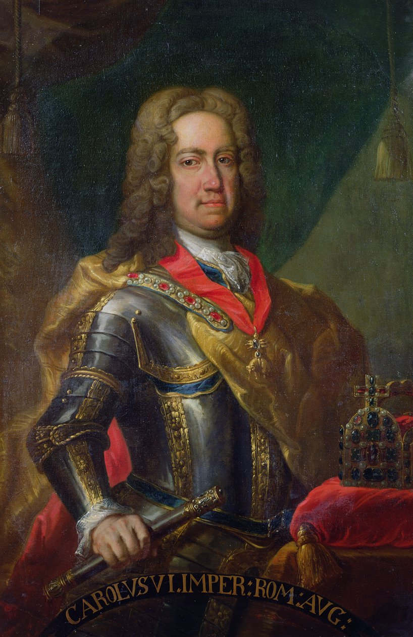 Karel VI (1685-1740) Heilige Roomse Keizer door German School