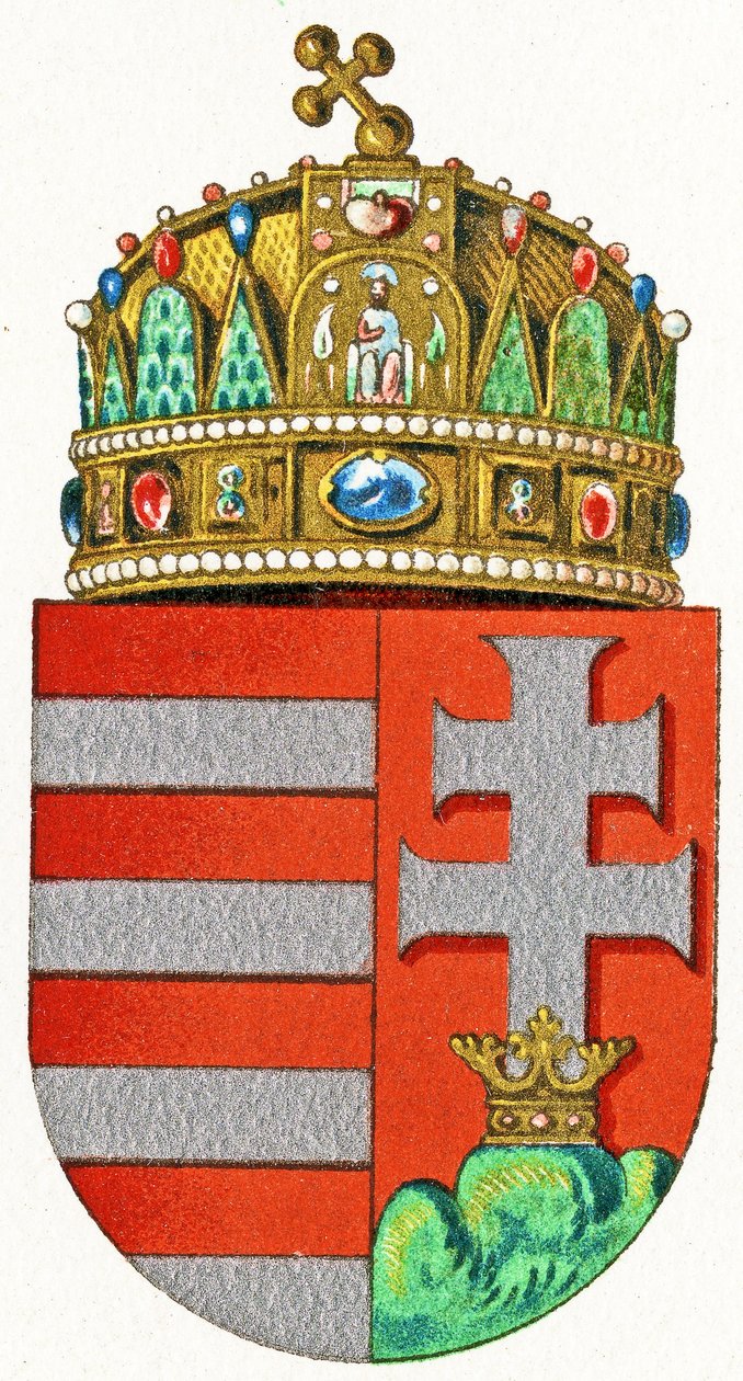 Wapen van Hongarije, ca. 1898 door German School
