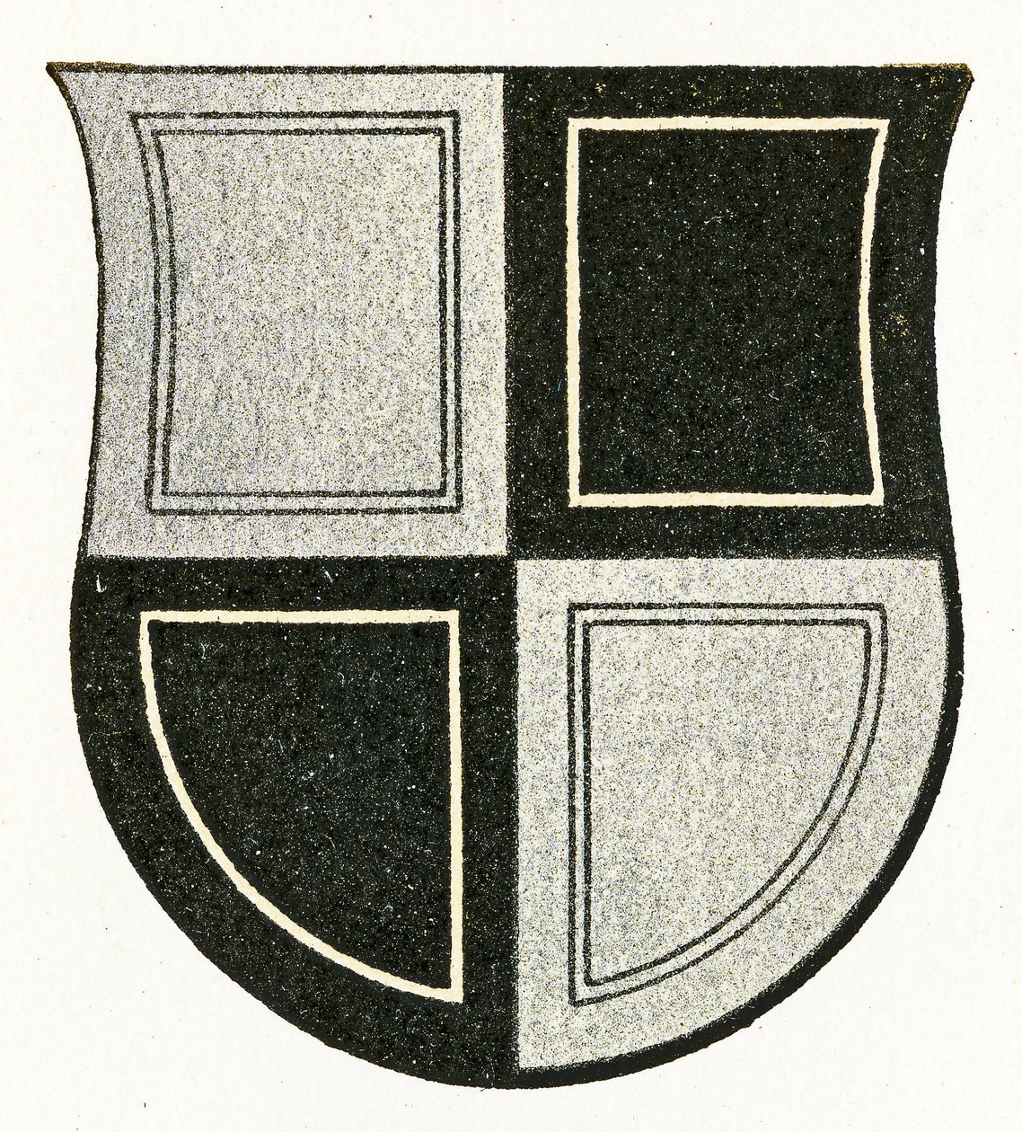 Wapen van Zollern (Hechingen), ca. 1898 door German School