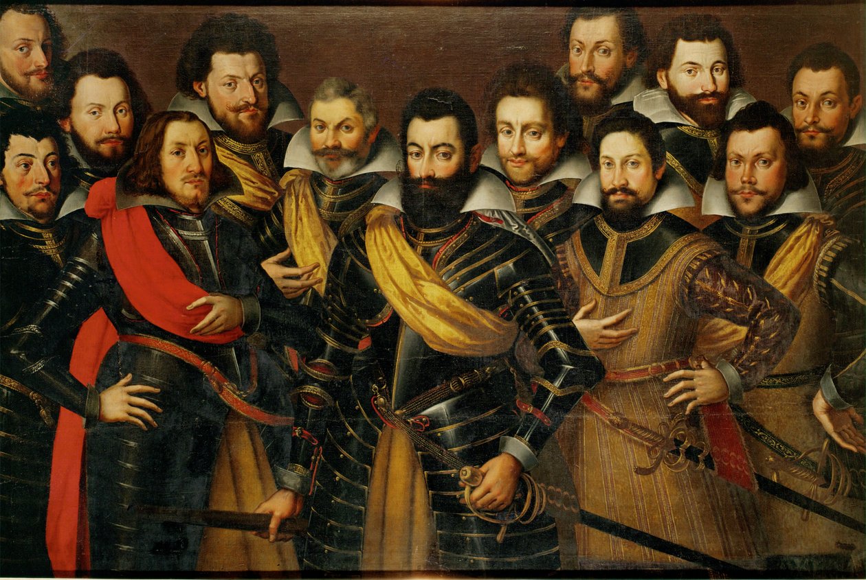 Kolonel Lorenz von Ramee en zijn officieren, Dertigjarige Oorlog ... door German School