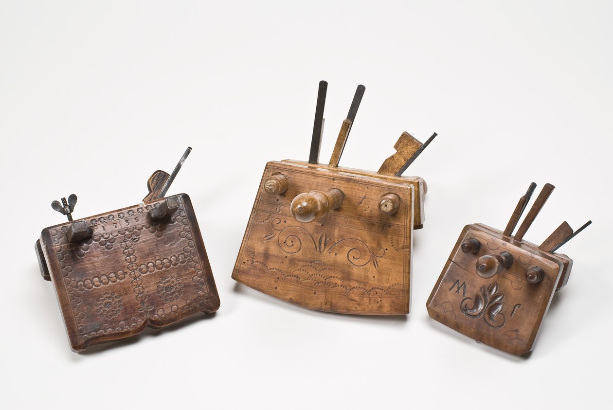 Kuipers groefschaaf, gedateerd 1735, 1842 en begin tot midden 19e eeuw door German School
