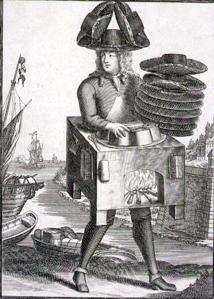 Kostuum voor een hoedenmaker, gepubliceerd door Gerard Valck c.1690 door German School