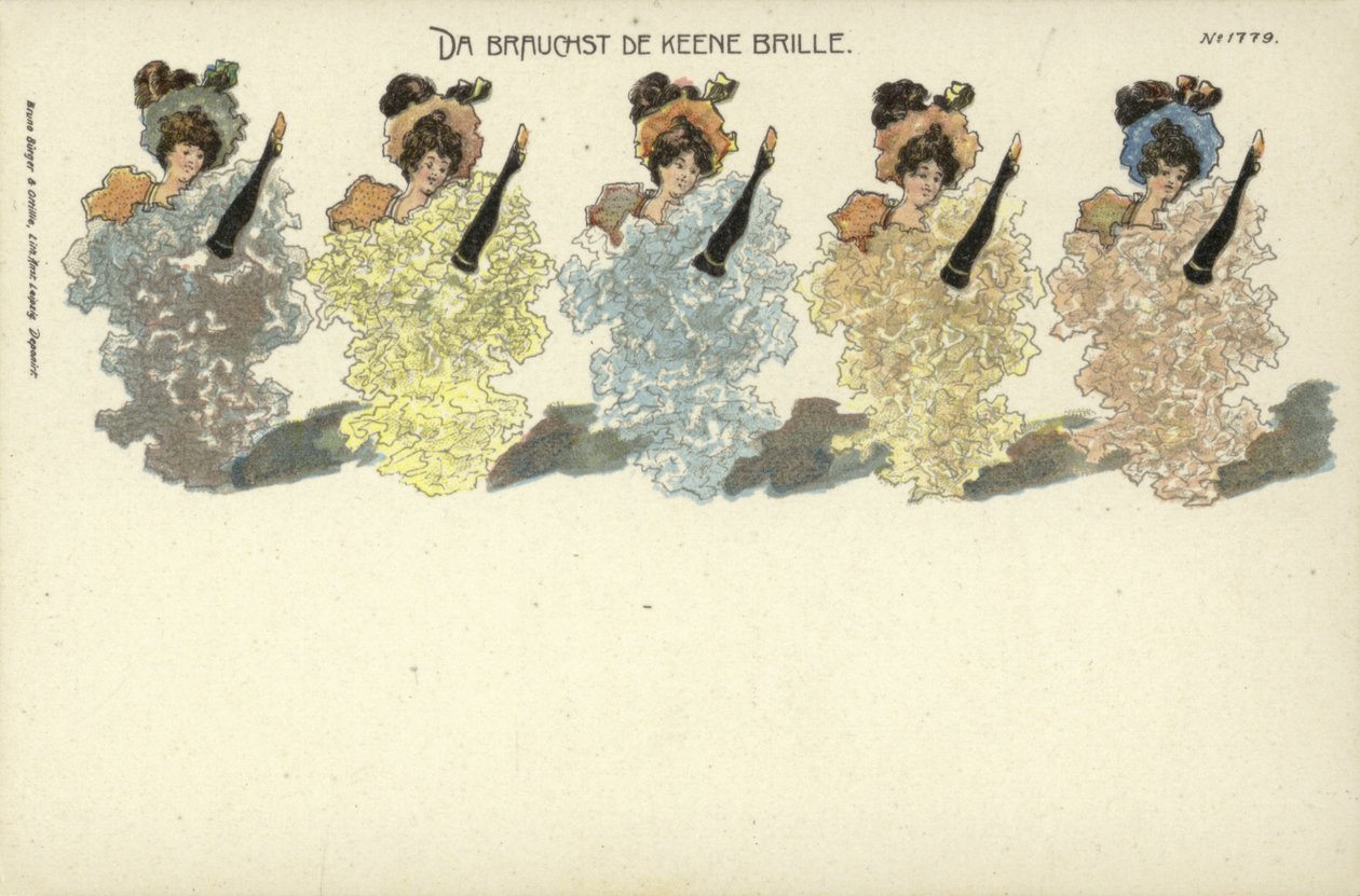 Da Brauchst De Keene Brille (kleurenlitho) door German School