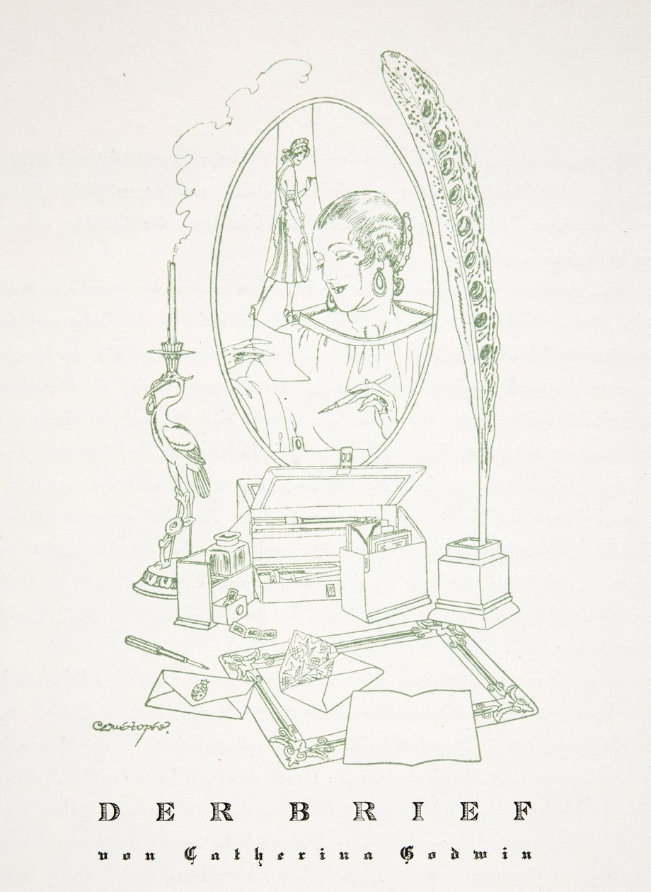 Der Brief door Catherina Godwin, uit Styl, uitgegeven 1922 door German School