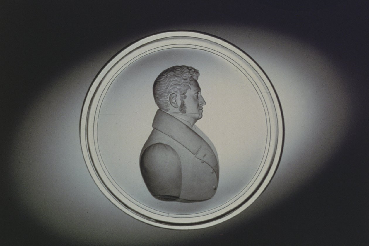 Gegraveerd portret door Dominick Biemann, Bohemen, 1834 door German School