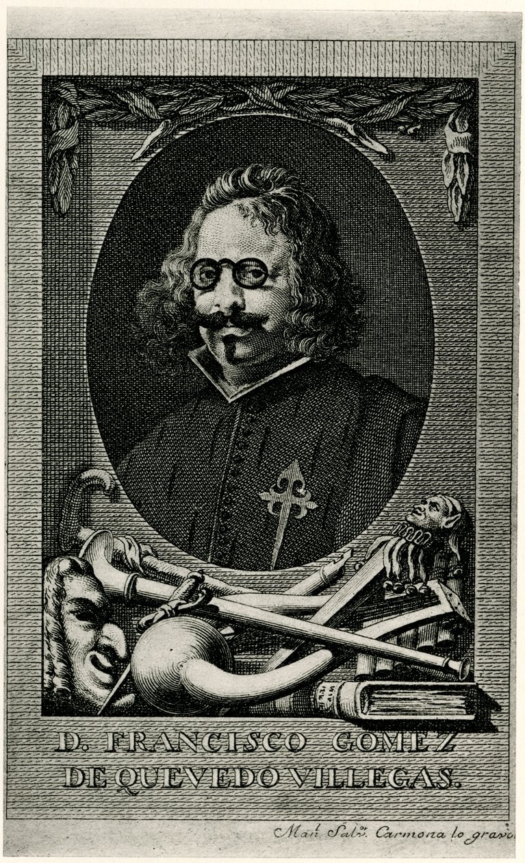 Francisco Gomez de Quevedo y Villegas door German School