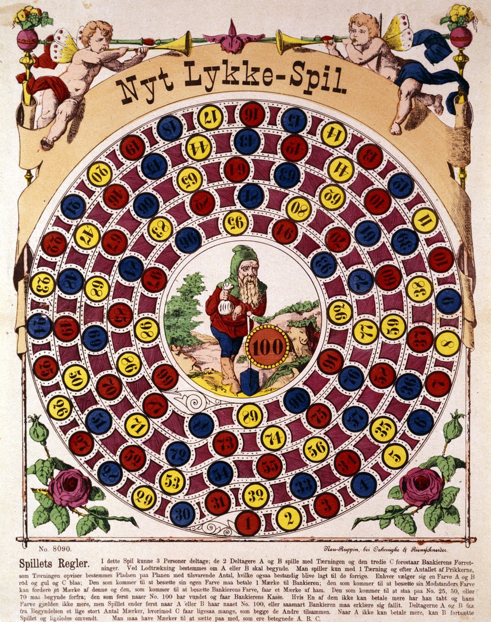 Spel van de Duitse gans. 19e eeuw. door German School