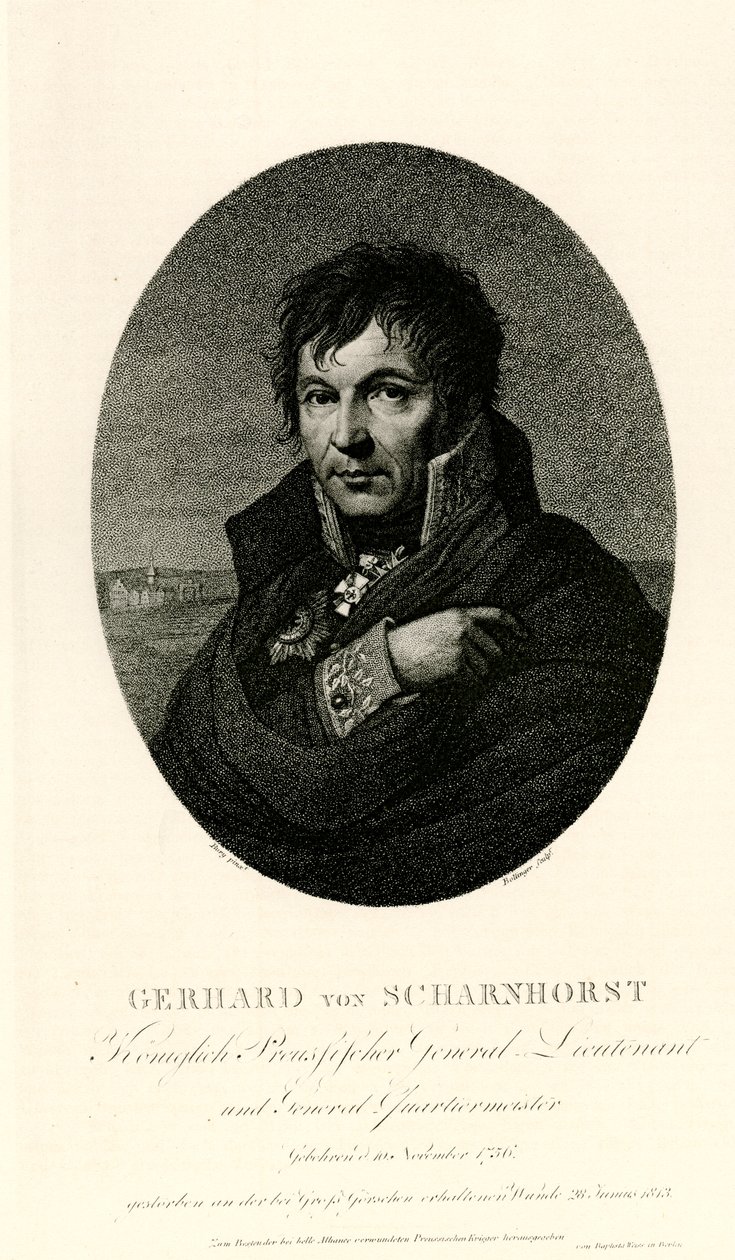 Gerhard Johann David von Scharnhorst, 1884-90 door German School