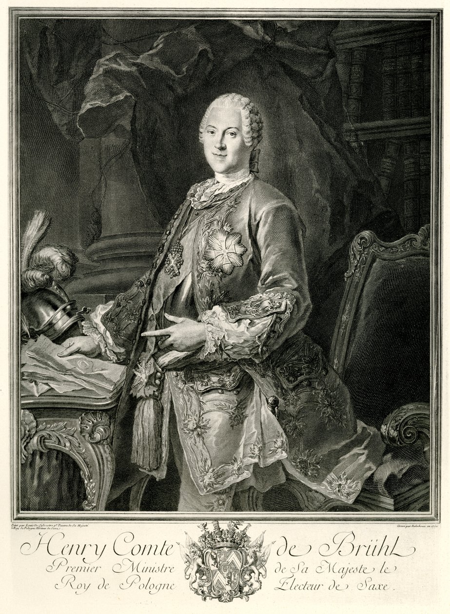 Heinrich Graf Brühl door German School
