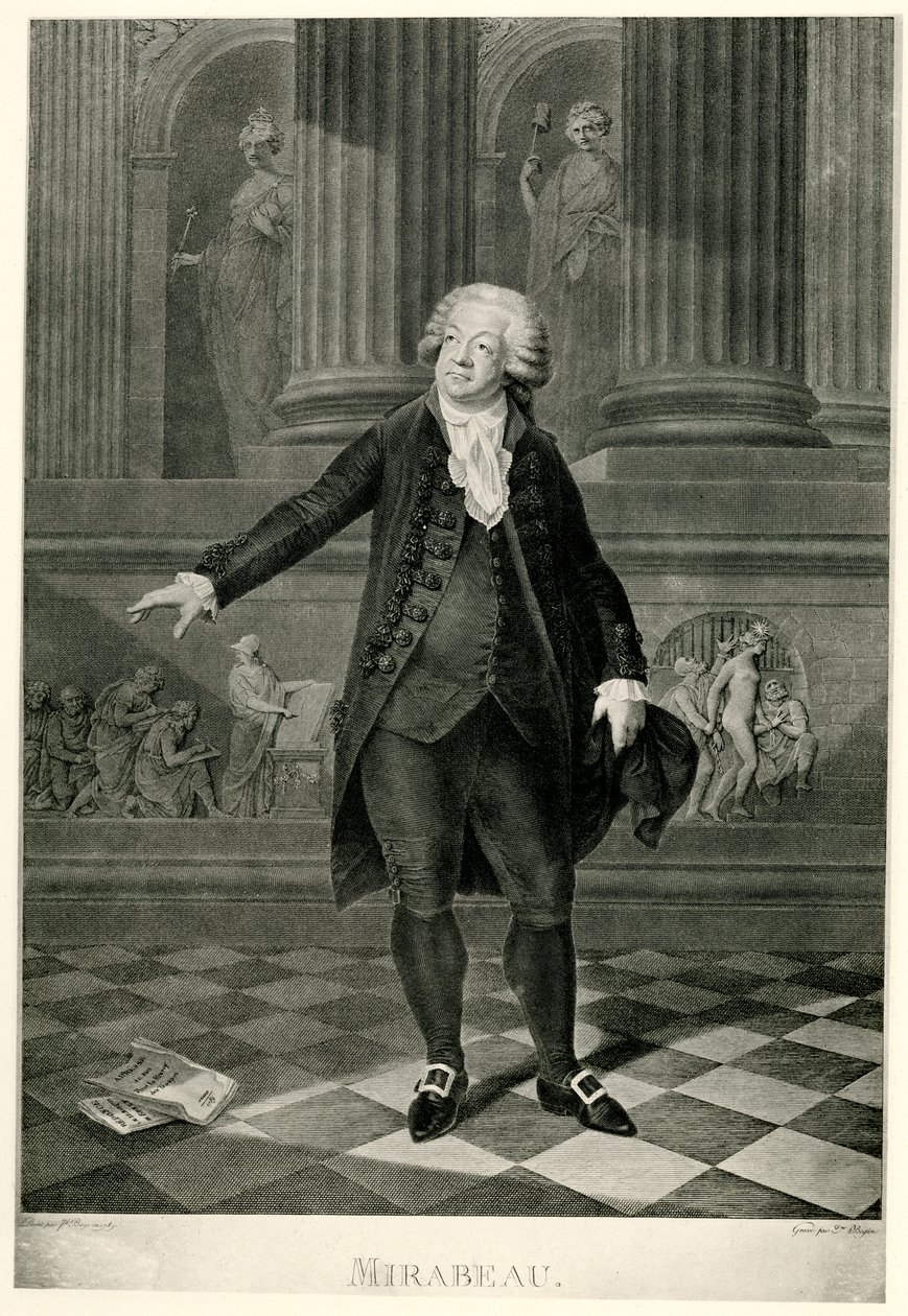 Honoré Gabriel de Riqueti, graaf van Mirabeau door German School