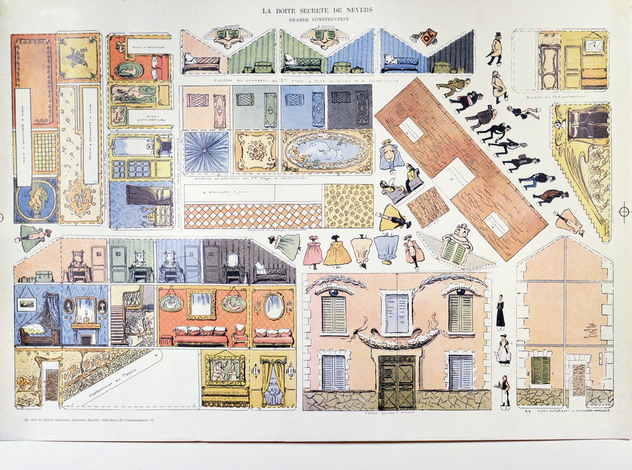La Boite Secrete de Nevers, herdruk gemaakt door Edition Genoveva in Berlijn van de originele druk van 1904 door German School
