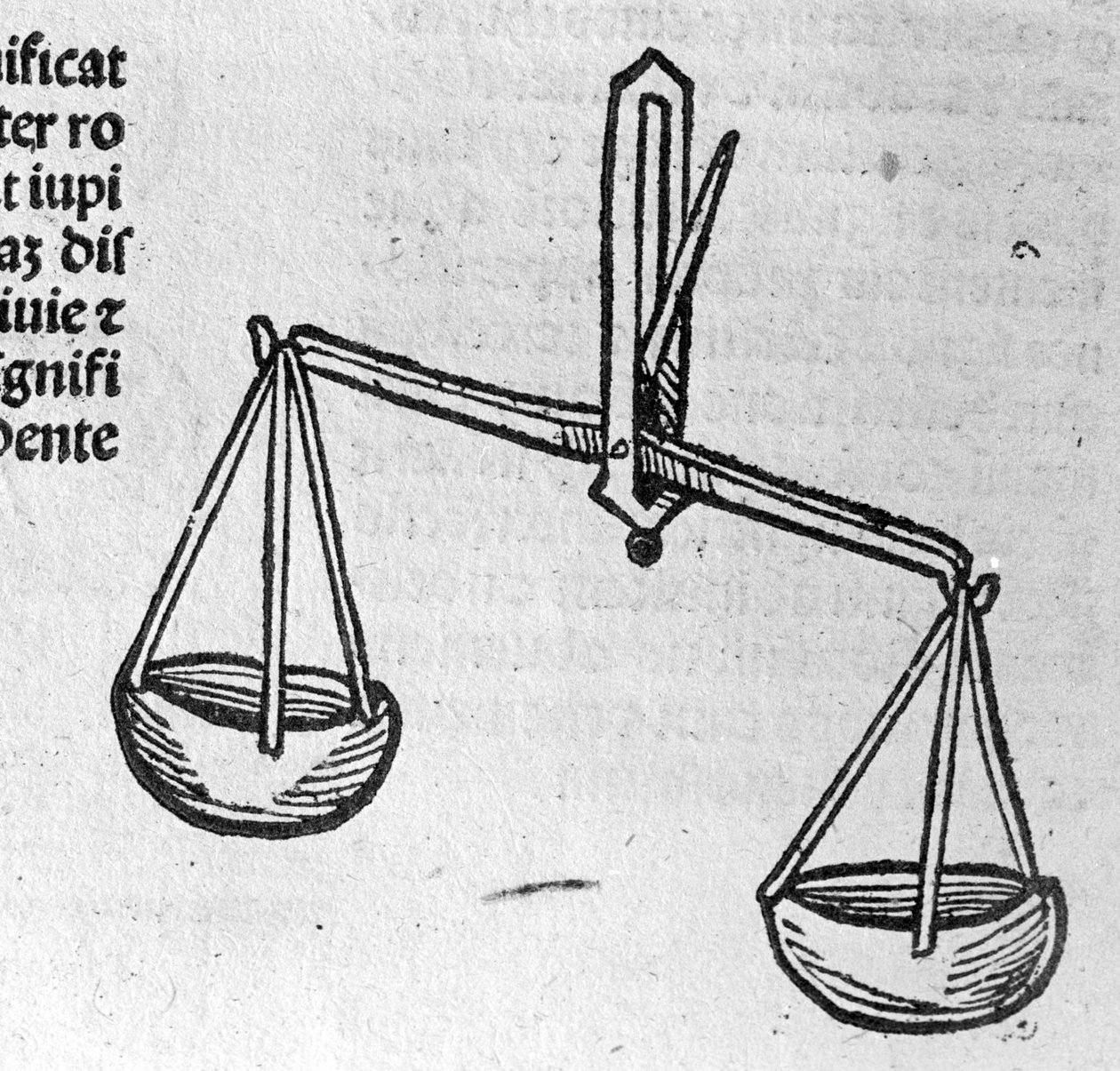 De Weegschaal - in Verhandeling door Johannes Angeli De Magnisconnectionibue annorum revolutionibus ac eorum perfectionibus. Augsburg, Erhard Ratdolt door German School