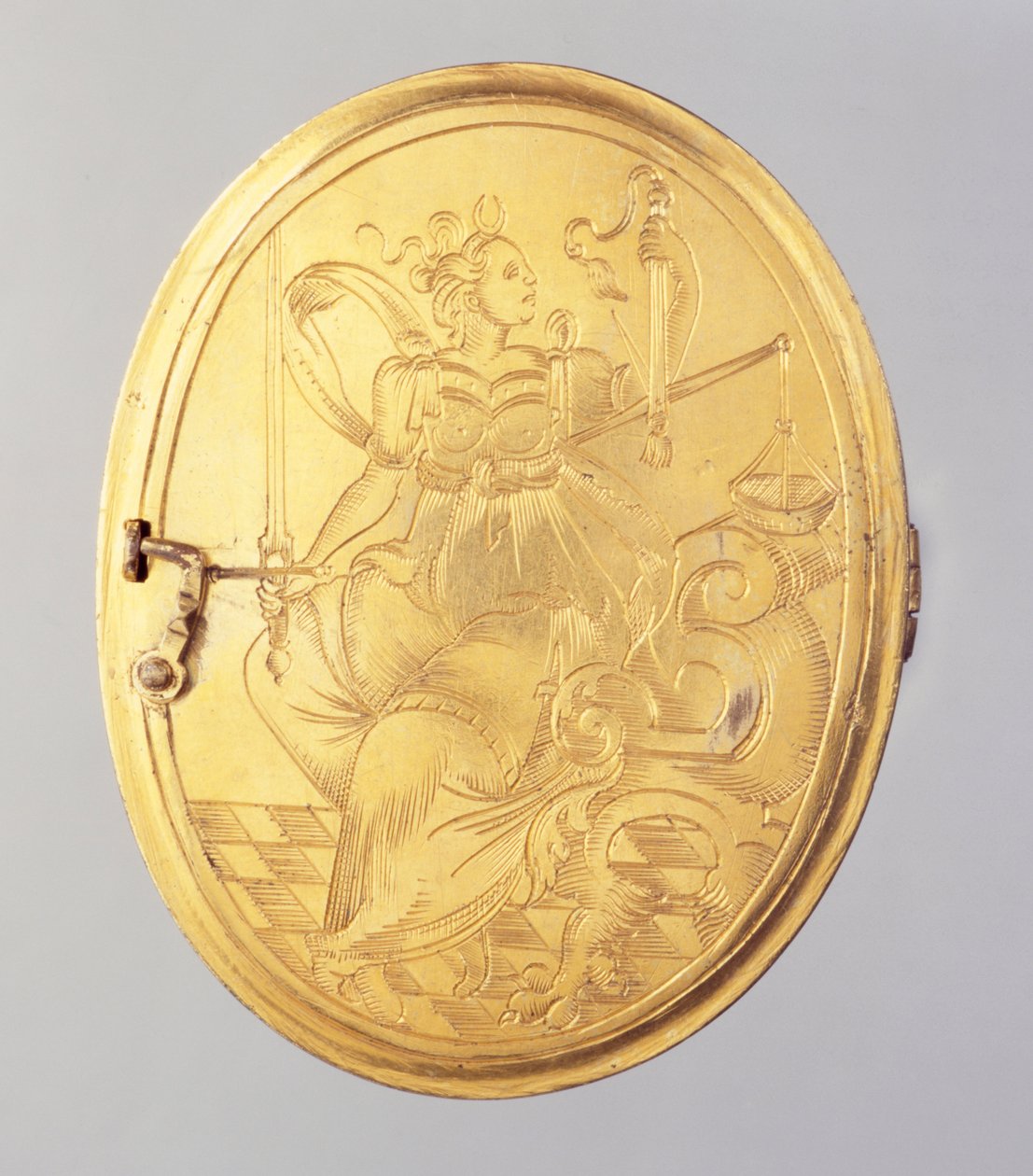 Medaillon met wasminiatuurportret van Landgraaf Wilhelm IV door German School