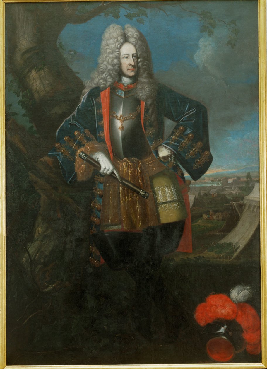 Ludwig Wilhelm I, markgraaf van Baden ... door German School