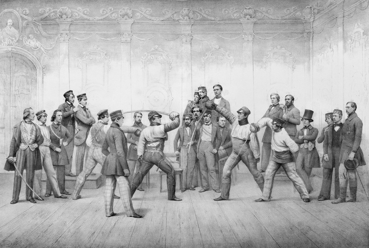 Mensuren of Studentleden van de Duelvereniging in Dresden door German School