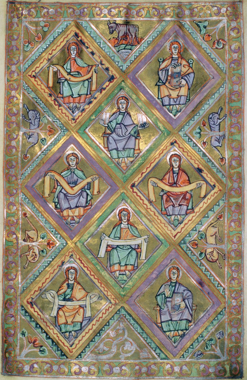 Het leven van Christus volgens Mattheüs, uit het Evangeliarium van de kathedraal van Plock door German School