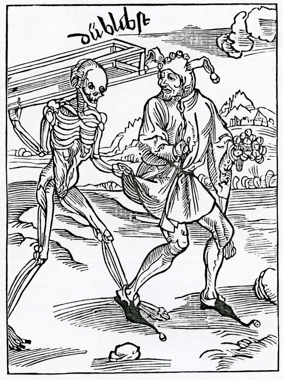 Van dwazen die de dood verachten zonder er rekening mee te houden, illustratie uit Alexander Barclay