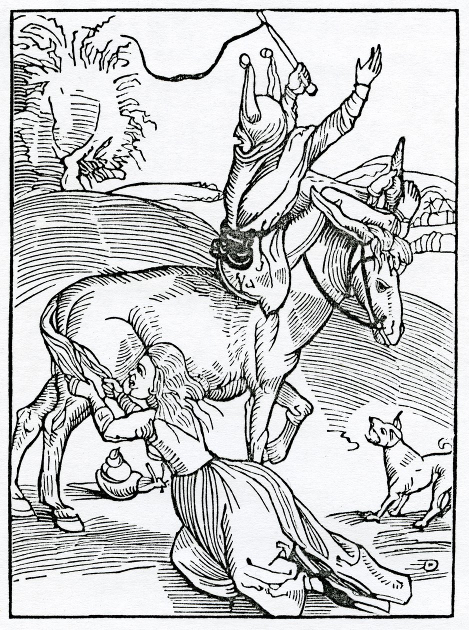Van grote woede, voortkomend uit kleine aanleiding, illustratie uit Alexander Barclay