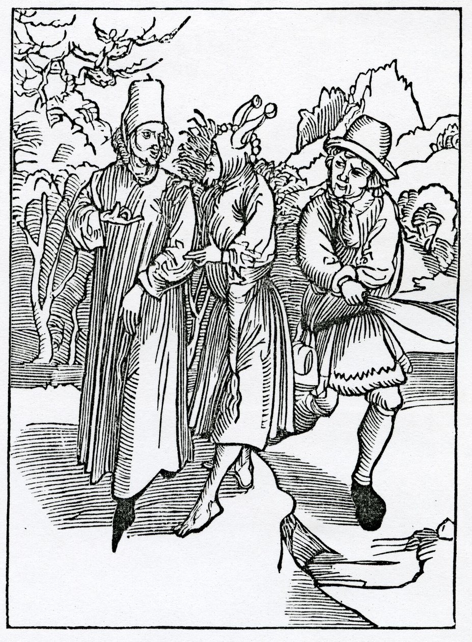 Over de ondeugd van ondankbaarheid en dwazen die het volgen, illustratie uit Alexander Barclay