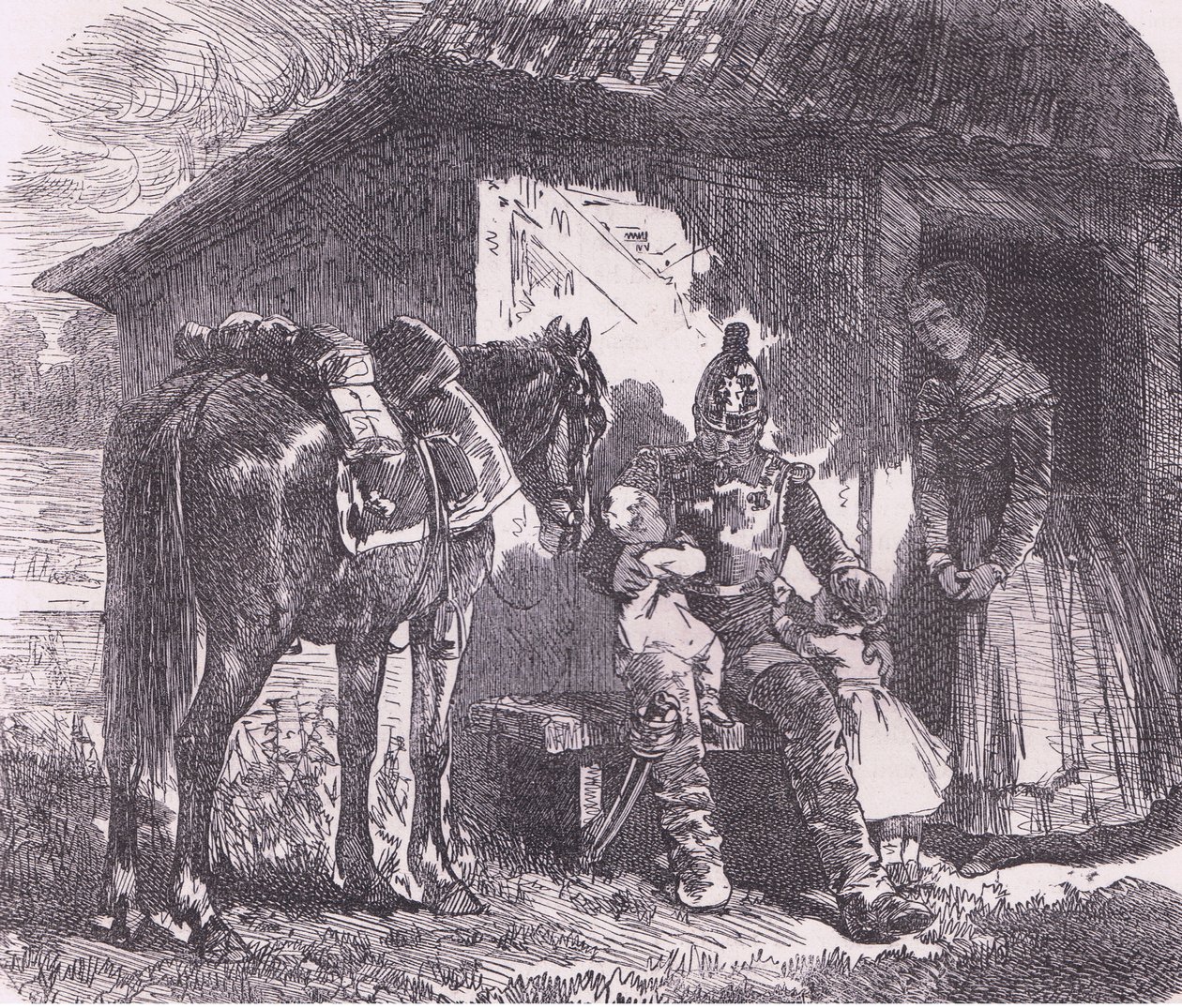 Op naar de oorlog, Cassells Geschiedenis van de oorlog tussen Frankrijk en Duitsland uitgegeven door Cassell and Company Limited, ca. 1890 door German School