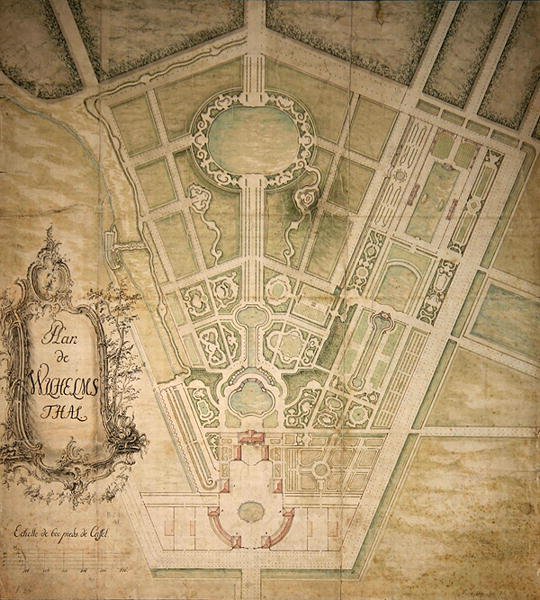 Plan van Wilhelmsthal door German School