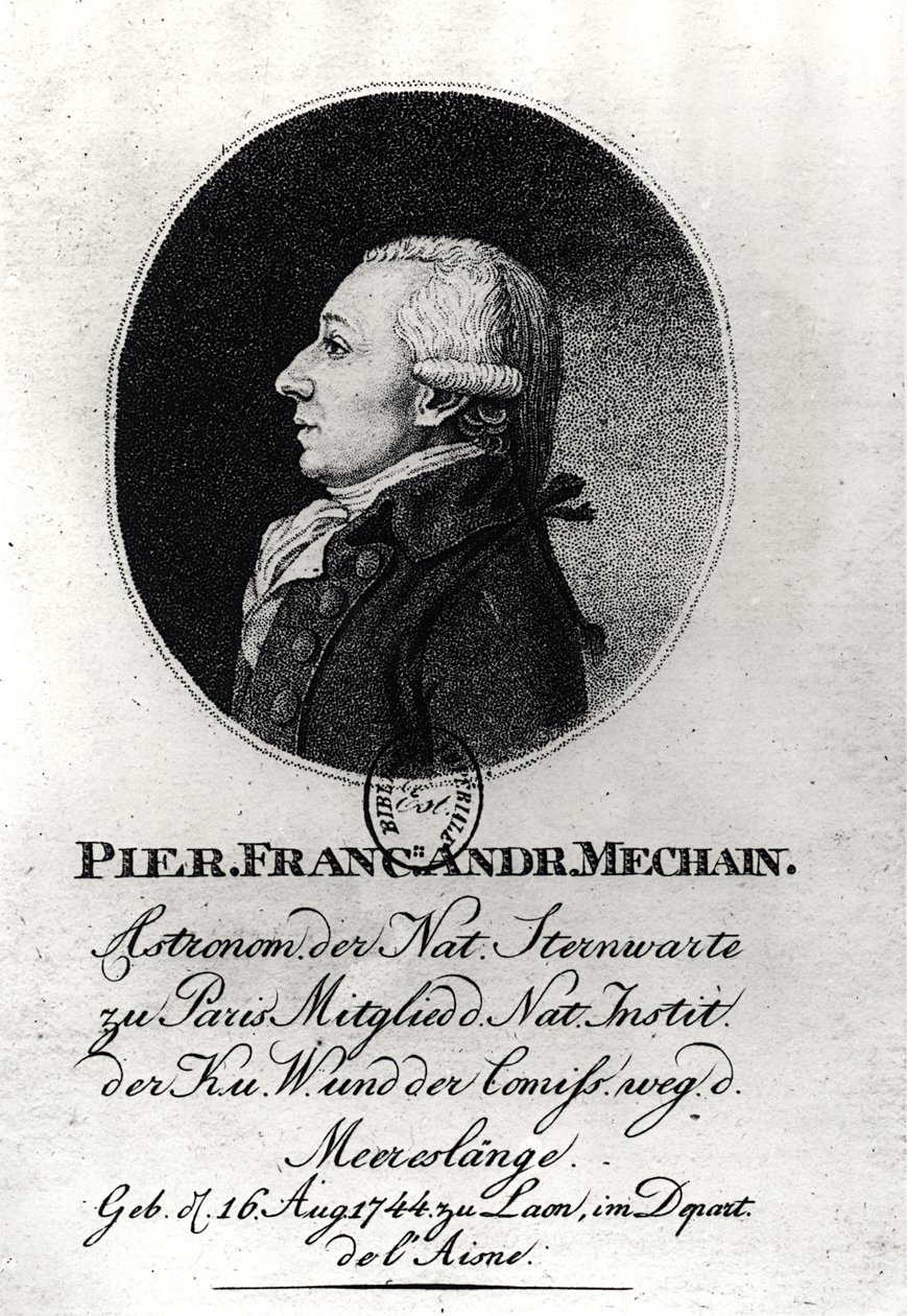 Portret van Pierre Méchain (1744-1804) door German School