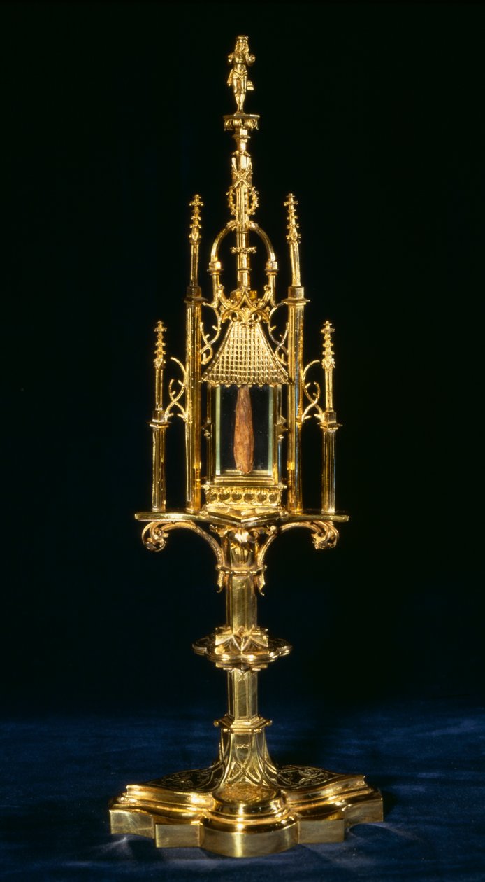 Reliekhouder met stuk van het kruis, Augsburg, c.1490 door German School
