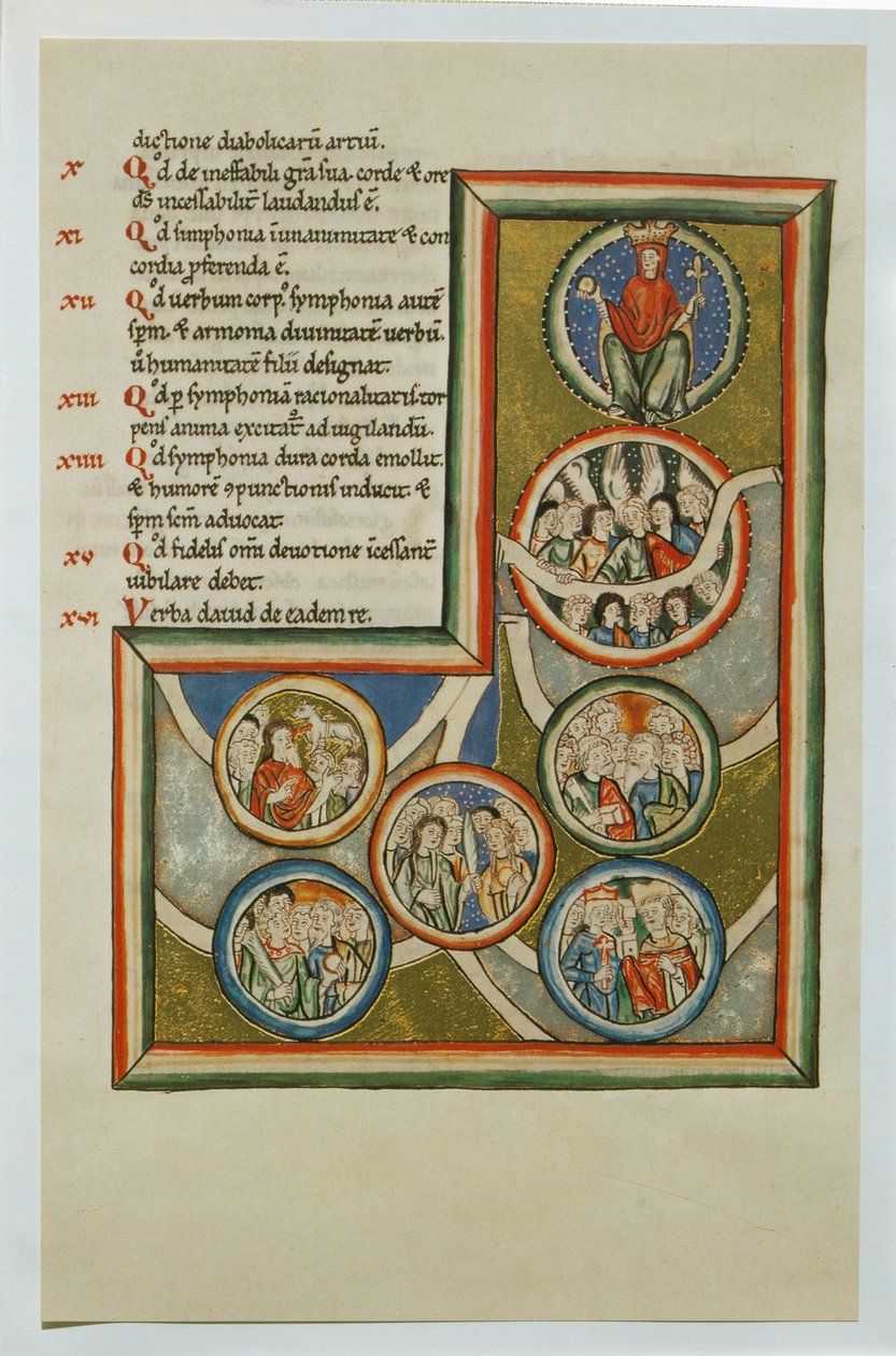 " Scivias " van de Duitse non en mystica Hildegard von Bingen ... door German School