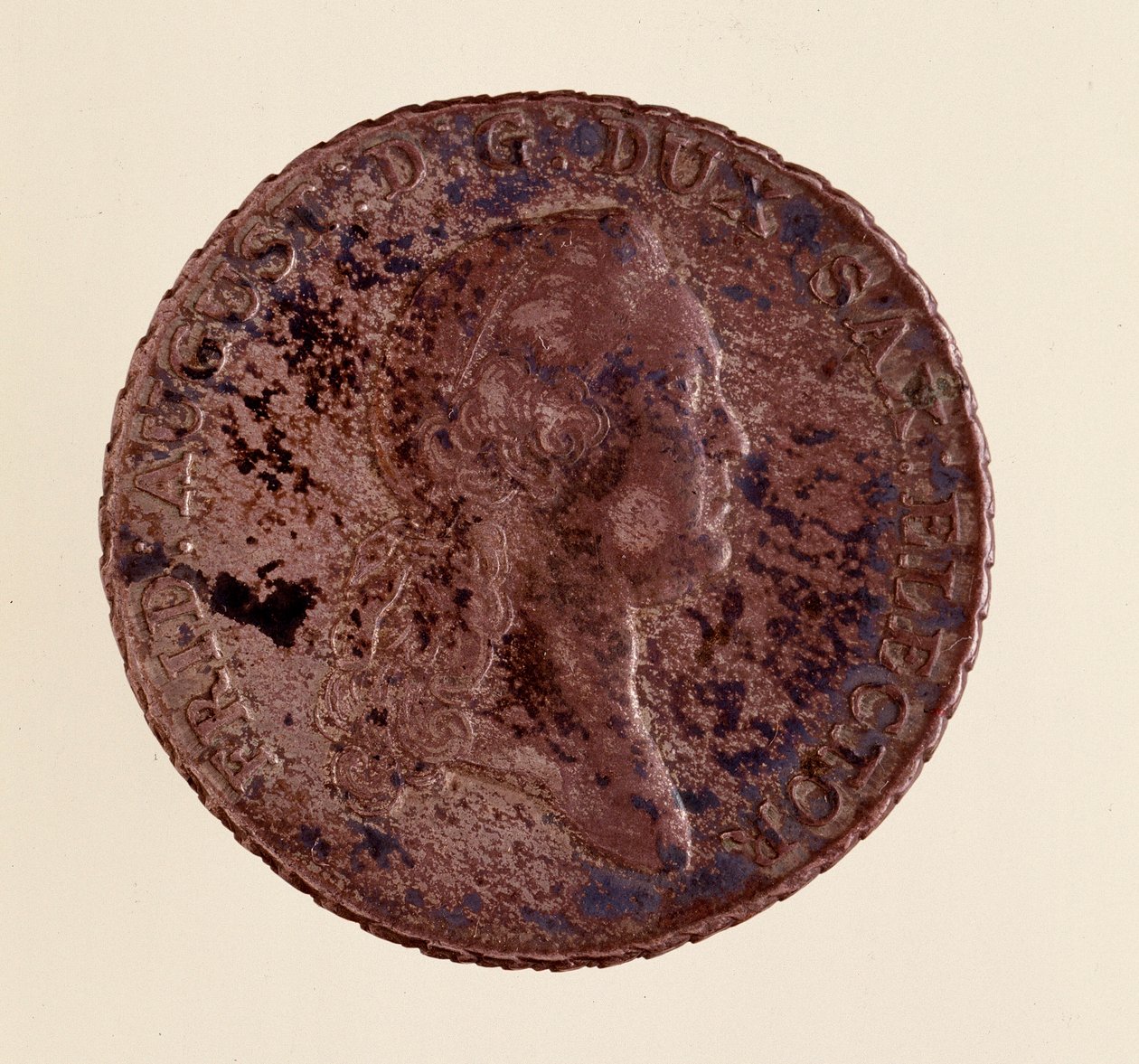 Zilveren munt (thaler) uit Saksen: regering van Frederik Augustus I van Saksen door German School