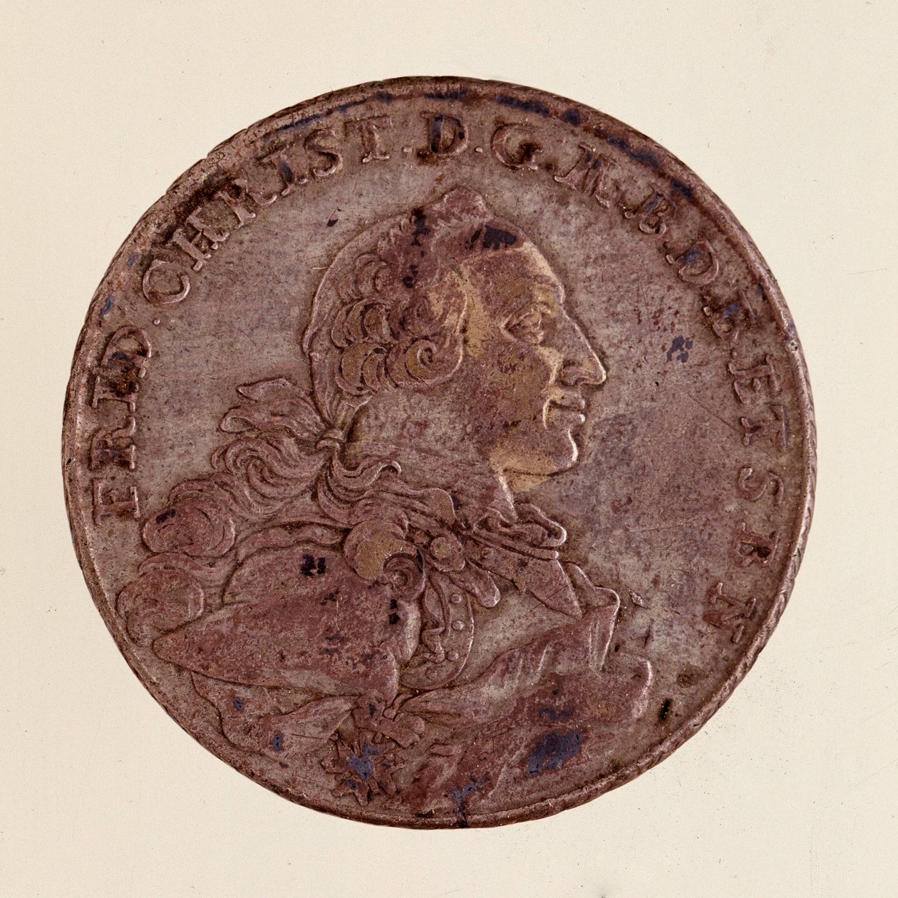 Zilveren thaler van Frederik Christiaan, Markgraaf van Brandenburg-Bayreuth door German School