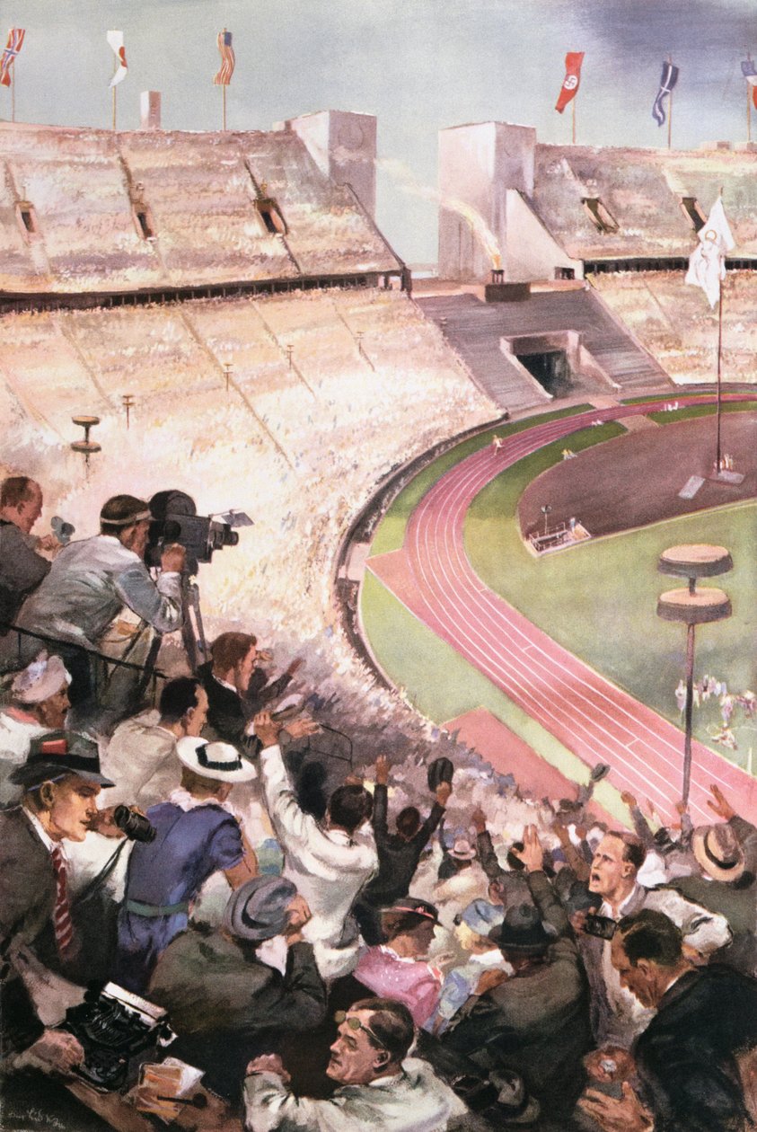 De Olympische Spelen van Berlijn, uit Berliner Illustrite Zeitung door German School