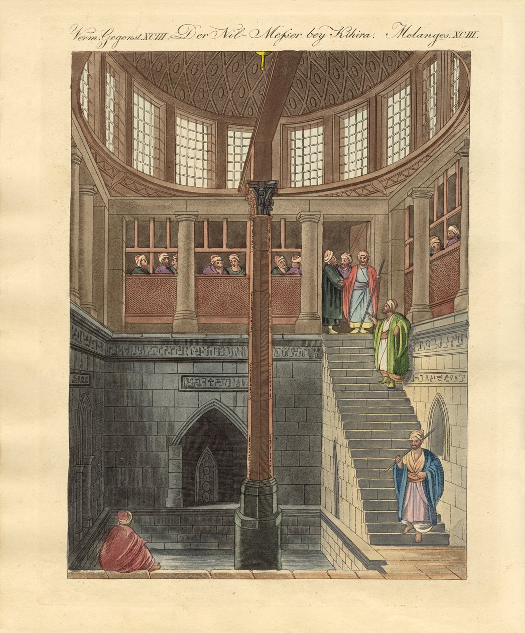 De Nilometer op het eiland Rawda bij Caïro door German School