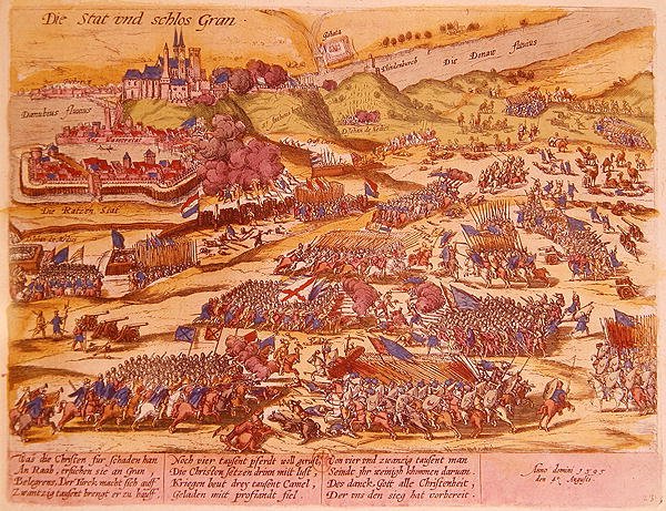Het Beleg van Esztergom in 1595 door German School