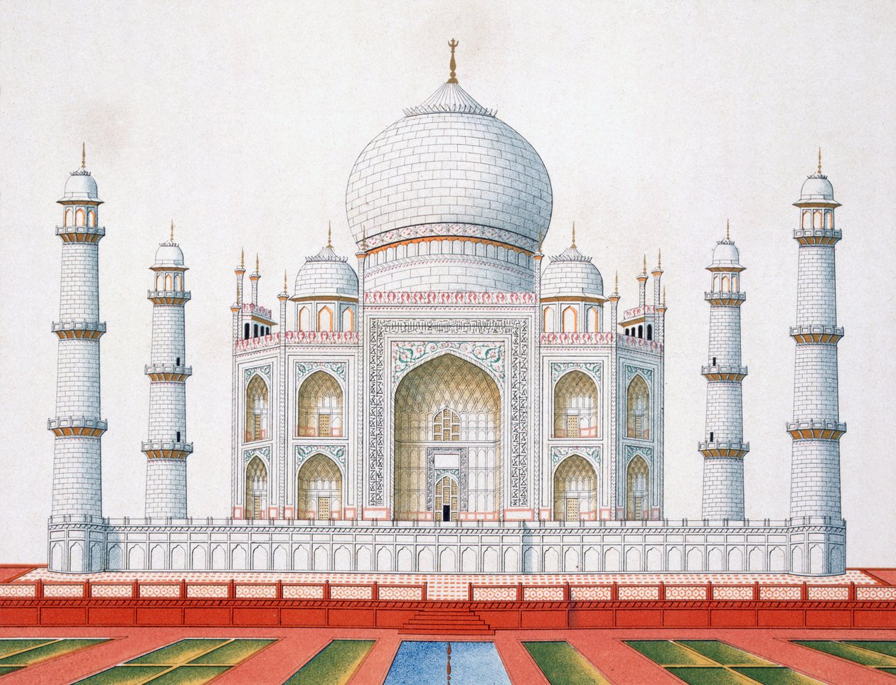 De Taj Mahal door German School