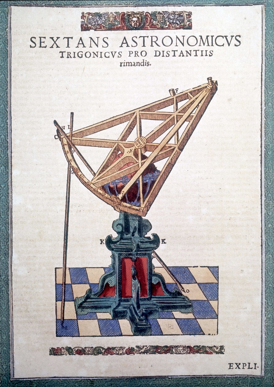 De astronomische sextant in 