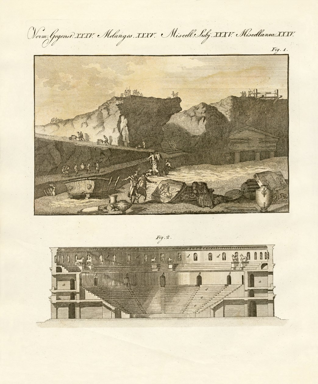 De ondergrondse stad Herculaneum door German School