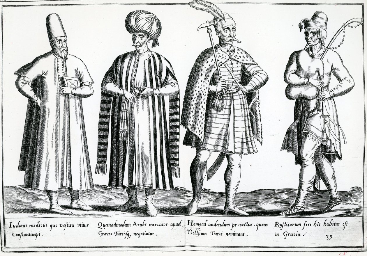 Variaties van kleding in het oostelijke Middellandse Zeegebied door German School