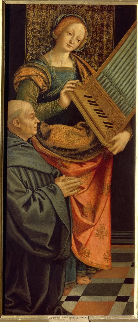Heilige Cecilia van Rome door Gerolamo Giovenone