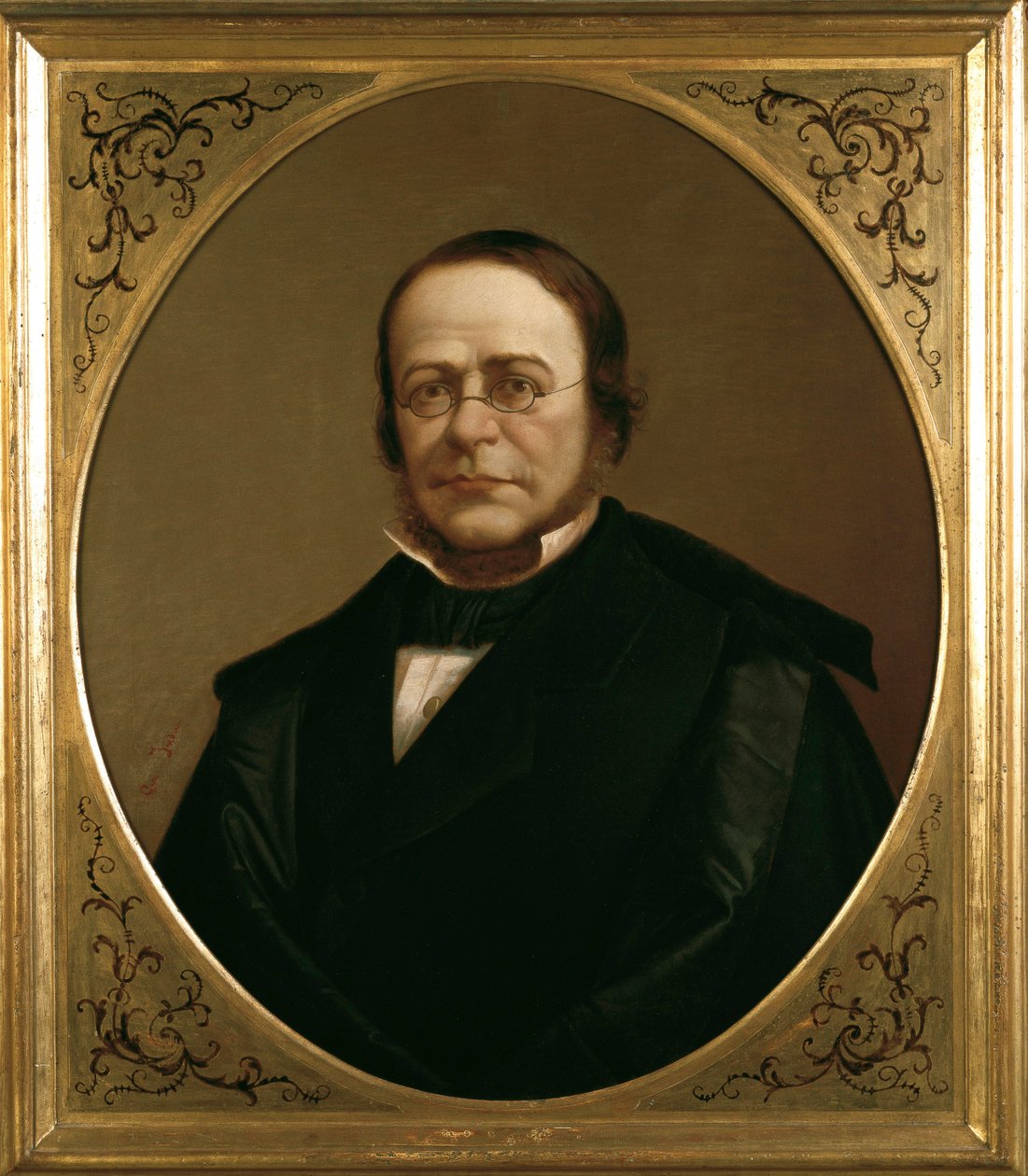 Portret van de Italiaanse politicus Camillo Benso, graaf van Cavour door Gerolamo Induno