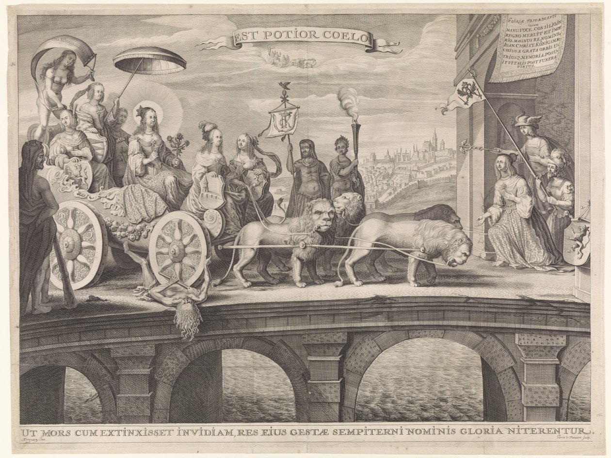 Allegorie op de verwelkoming van Königsmarck door Gerrit Gerritsz van Fenaem
