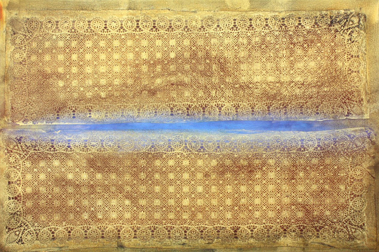 Reis 328, De zoom van de hemel, dag 2, 2010 (acryl op doek) door Gerrit Greve