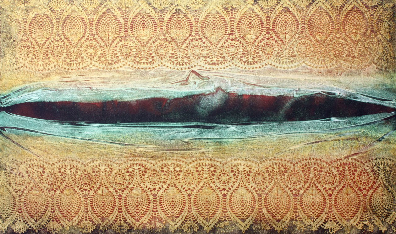 Reis 337, naar het onbekende, 2010 (acryl op doek) door Gerrit Greve