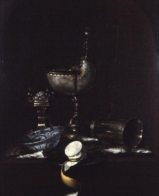 Stilleven met Nautilusbeker door Gerrit Willemsz. Heda