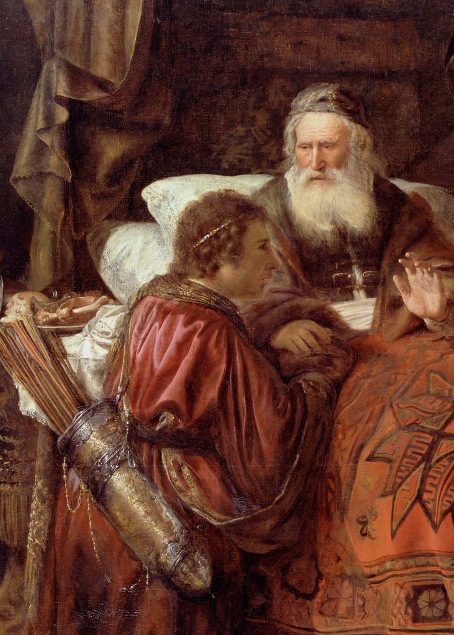 Isaak zegent Jakob door Gerrit Willemsz. Horst