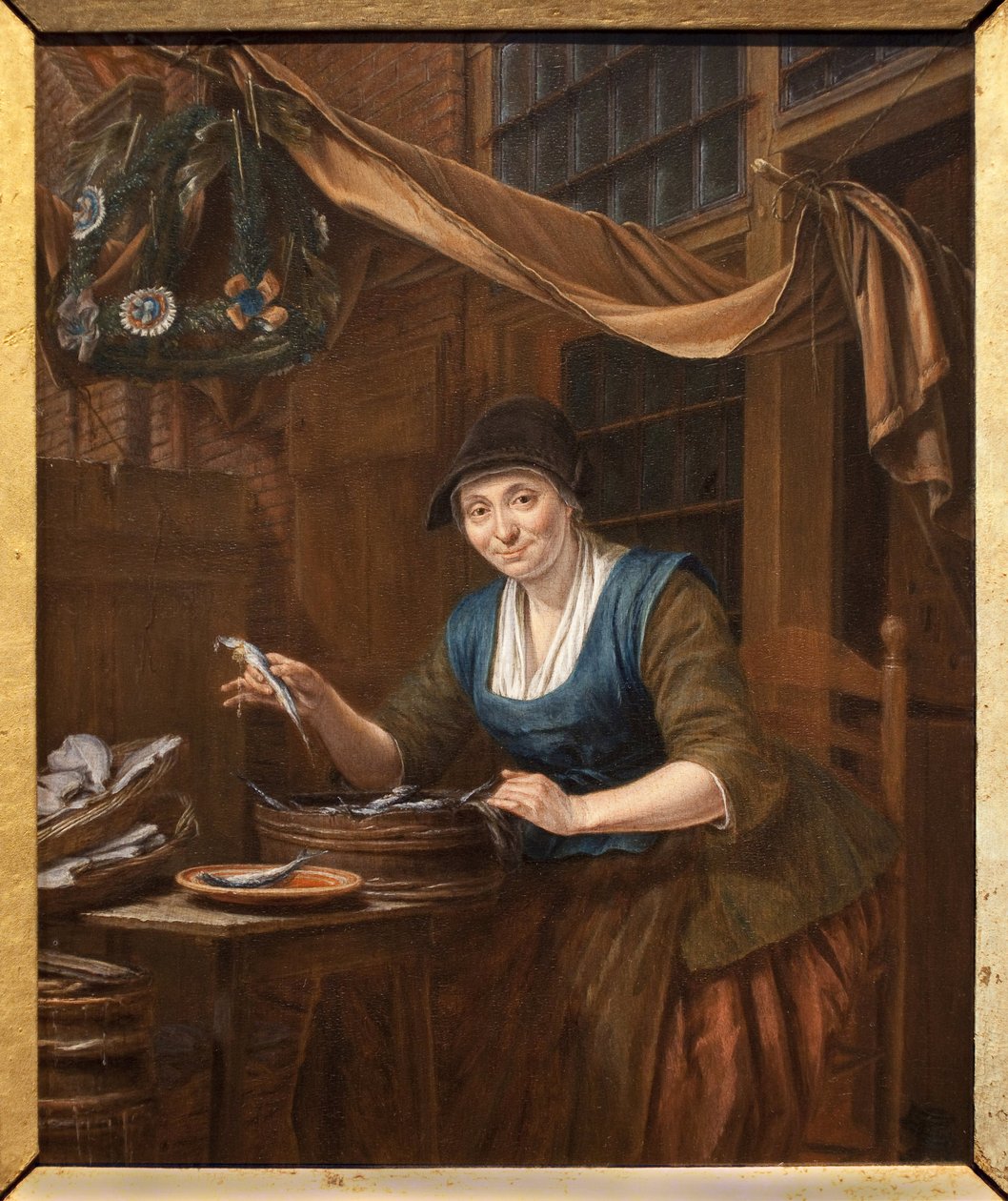 De visverkoper door Gerrit Zegelaar