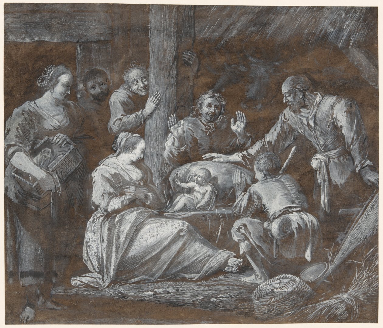 De Aanbidding van de Herders door Gerrit van Battem