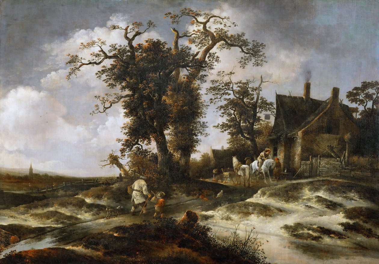De herberg aan de rand van de duinen door Gerrit van Hees