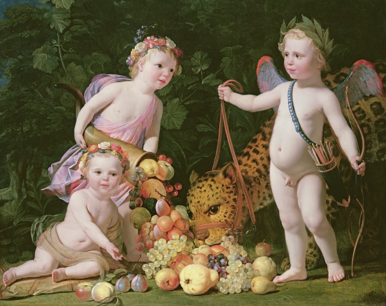 Een allegorie van vrede en overvloed, 1629 door Gerrit van Honthorst