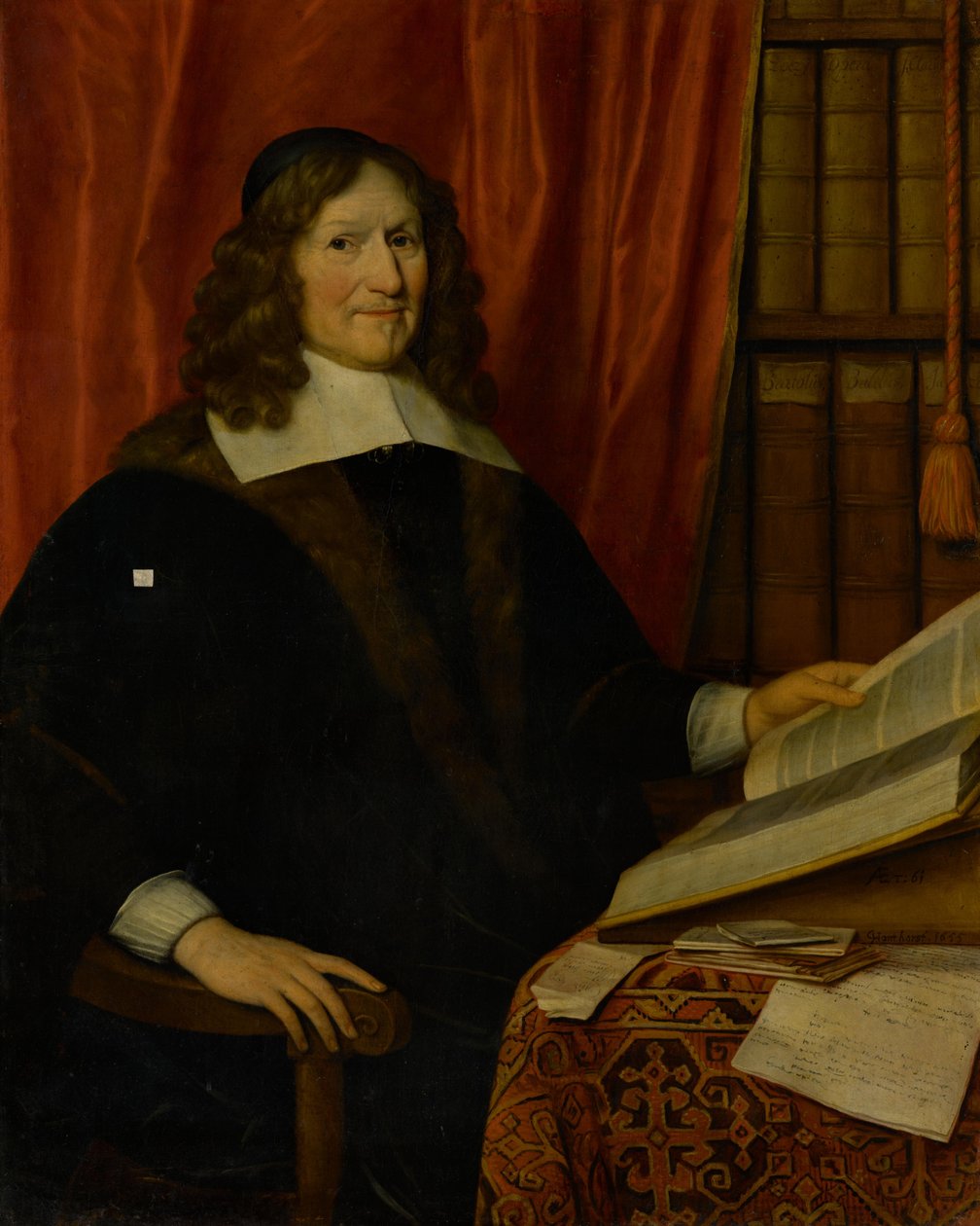 Porträt eines Rechtsgelehrten door Gerrit van Honthorst