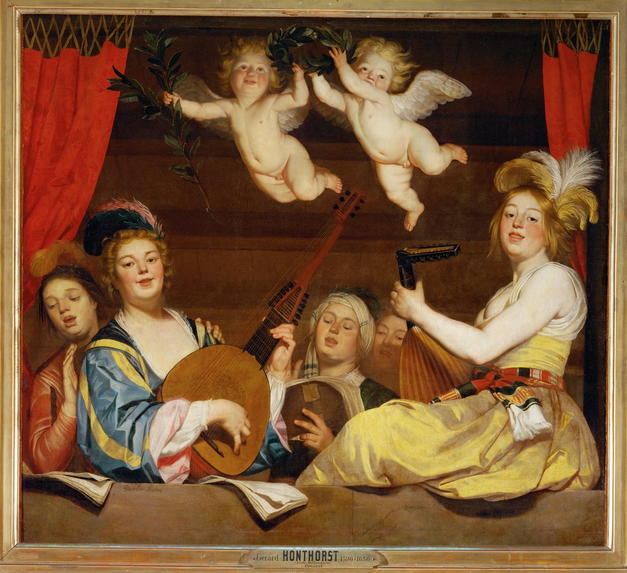 Het concert ... door Gerrit van Honthorst